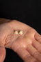 Heliophilia Silver Pendientes Stud de Plata de Ley 925 Dorados